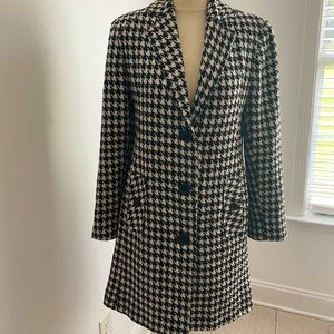 Black Wool Blend Coat